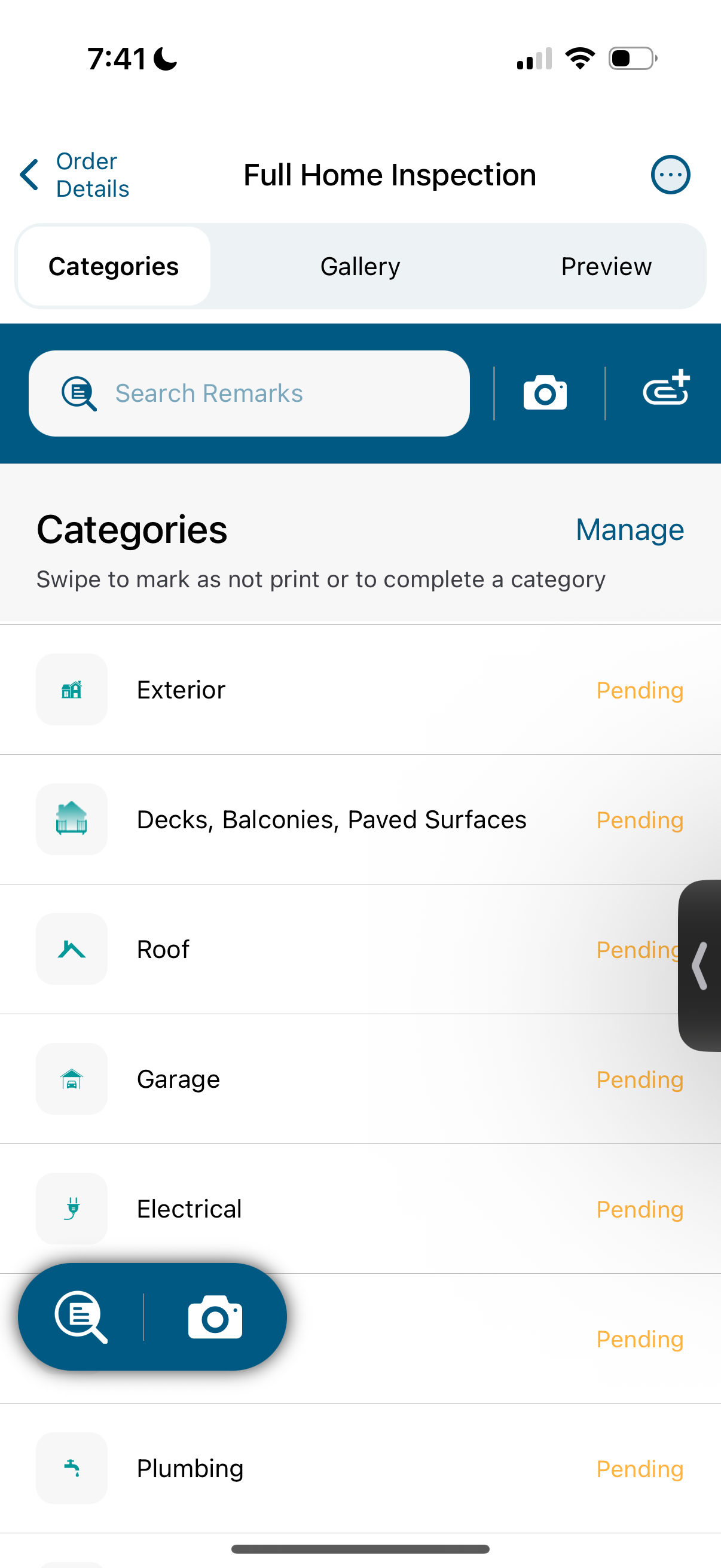 Home Inspection Mobile App